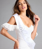 Rhinestone Bride To Be Satin Sash