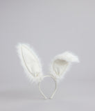 Flirty Fuzzy Faux Fur Bunny Ears Headband