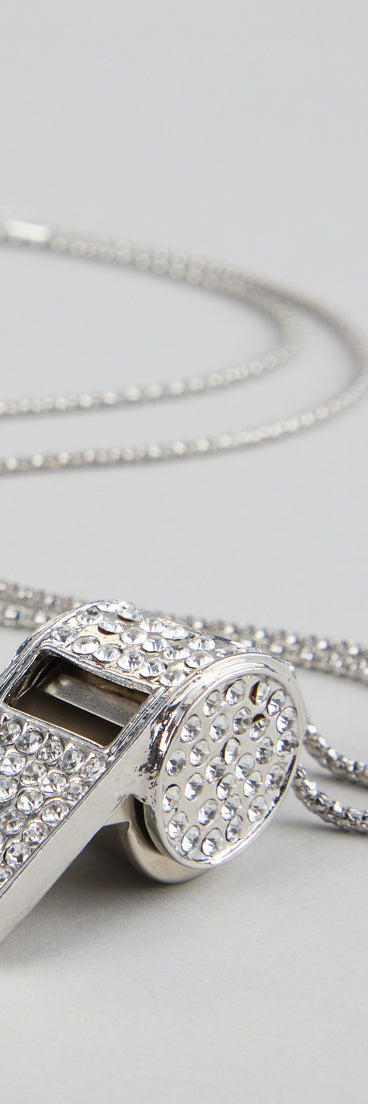 Get inspired with the Make The Call Rhinestone Whistle, a feed-worthy piece that’s part of Windsor's updated and curated women’s clothing edit packed with must-have fall outfit ideas.