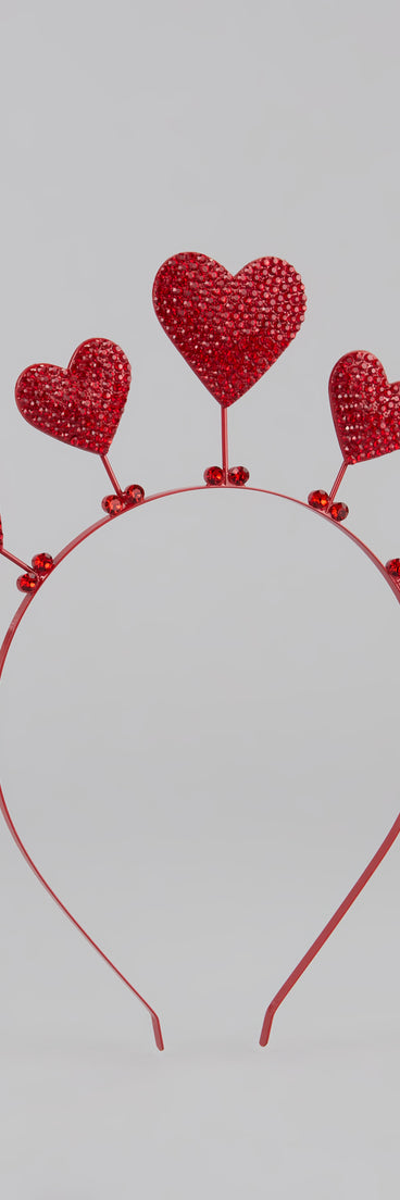 Cupid Cutie Rhinestone Heart Headband