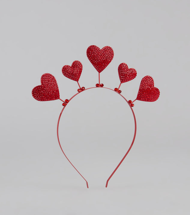 Cupid Cutie Rhinestone Heart Headband