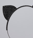 Purrfectly Glam Rhinestone Cat Ears Headband