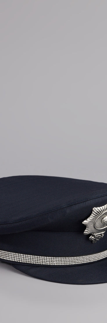 Officer Glam Rhinestone Police Hat