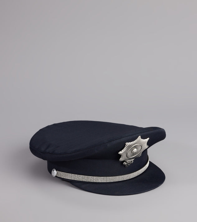 Officer Glam Rhinestone Police Hat
