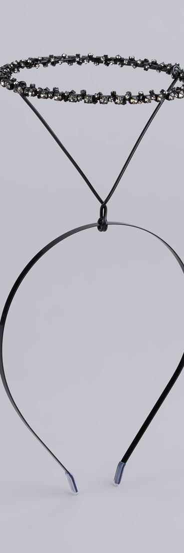 Angelic Glow Rhinestone Halo Headband