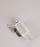 Glow Mode Rhinestone Hydro Cup Keychain