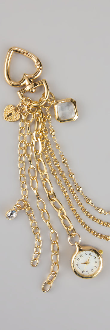 Time to Shine Charm Keychain