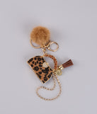 Glam Safari Leopard Purse Keychain
