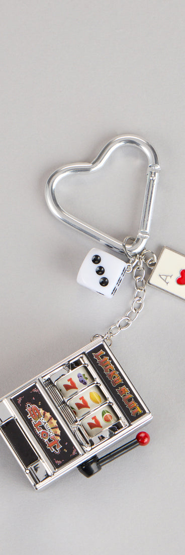 Lucky Streak Slot Machine Keychain