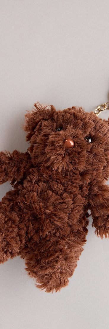Hug Me Teddy Bear Plush Keychain
