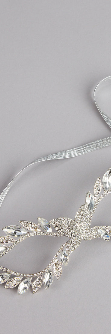 Midnight Sparkle Rhinestone Masquerade Mask