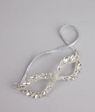 Midnight Sparkle Rhinestone Masquerade Mask