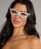 Midnight Sparkle Rhinestone Masquerade Mask