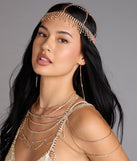 Dark Glam Halloween Rhinestone Headpiece
