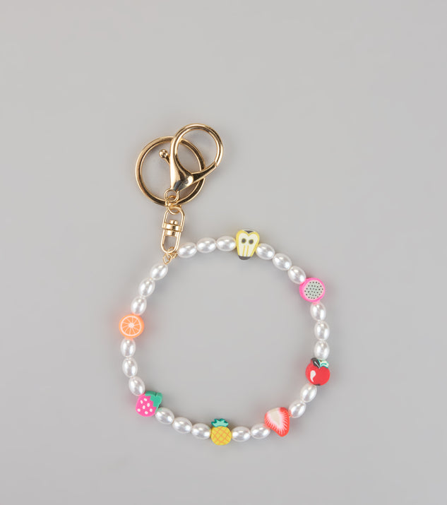 Fruity Crush Pearl Wristlet Keychain