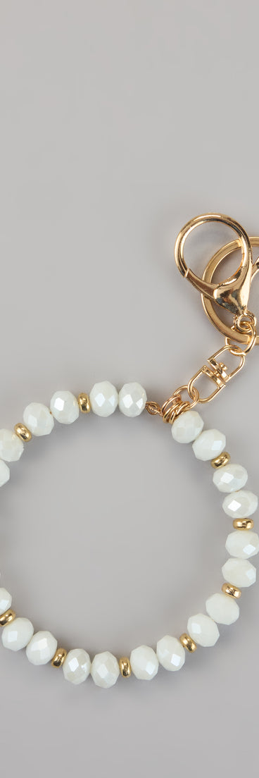 Everyday Luxe Faux Pearl Wristlet Keychain