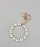 Everyday Luxe Faux Pearl Wristlet Keychain