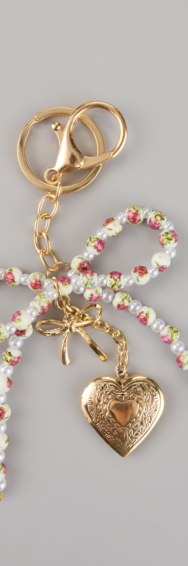 Pretty Things Beaded Heart Keychain