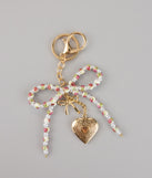 Pretty Things Beaded Heart Keychain