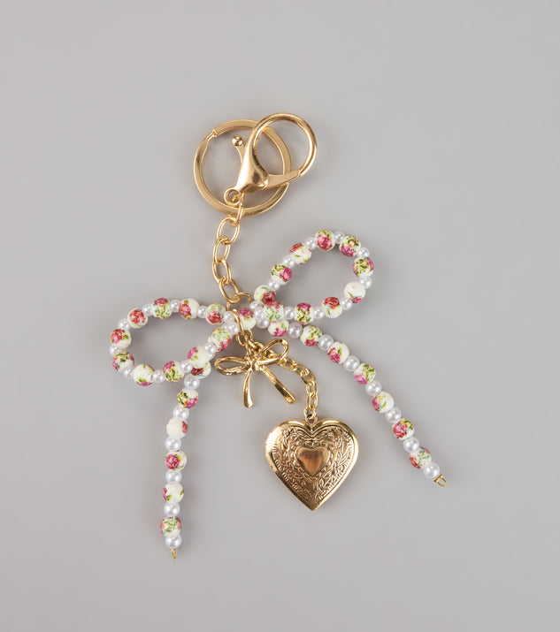 Pretty Things Beaded Heart Keychain