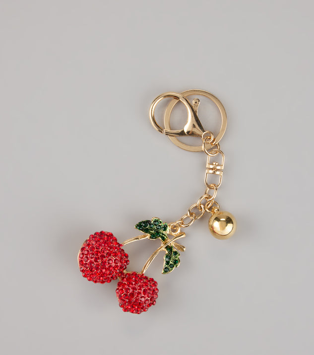 The Juicy Drop Cherry Charm Keychain