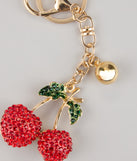 The Juicy Drop Cherry Charm Keychain