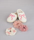 Cozy Cutie Slippers And Scrunchies Set