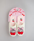 Cozy Cherry Crush Slipper And Socks Set