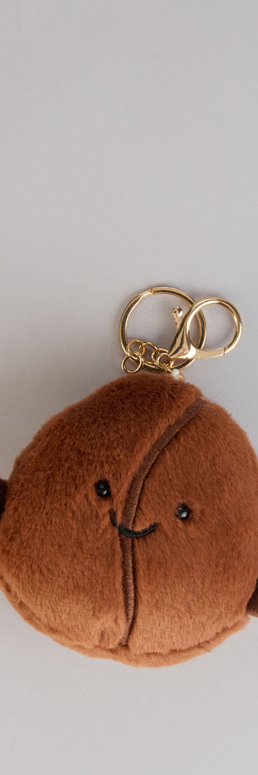 Brew Buddy Plush Coffee Bean Keychain