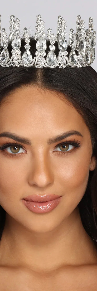 All Hail The Queen Rhinestone Crown