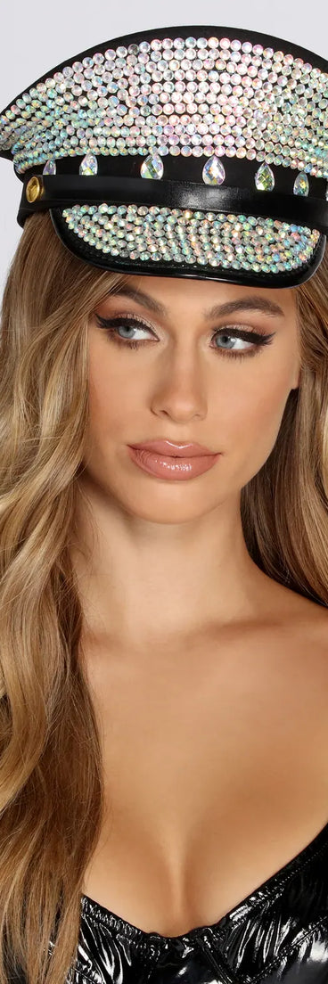 Miss Officer Rhinestone Hat