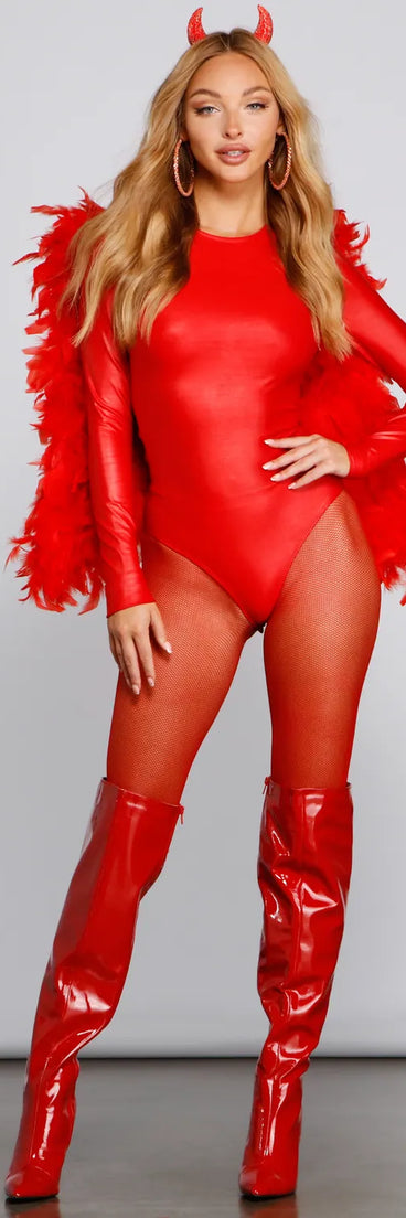 Devil Horns Rhinestone Headband