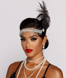 Roaring 20's Cutie Feathered Rhinestone Headband