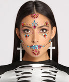 Ghoul and Glam Skeleton Face Gems