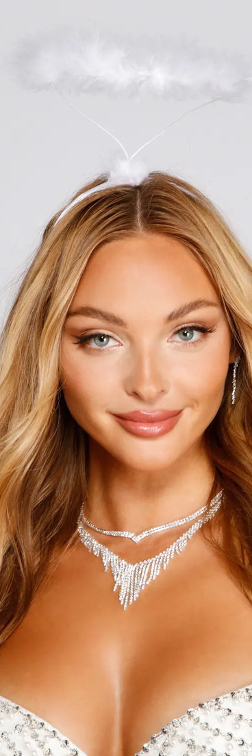 Sweet Angel Feathered Halo