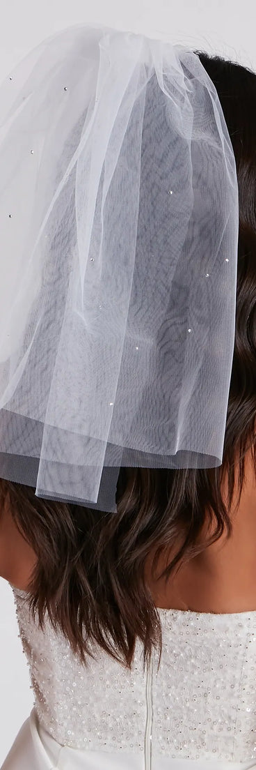 Bridal-Chic Rhinestone Veil