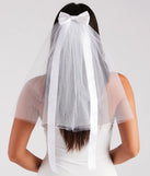 Pretty And Chic Satin Bow Tulle Veil