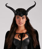 Evil Queen Floral Horn Headband