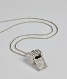 Make The Call Rhinestone Whistle