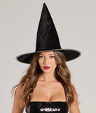 Hexed Beauty Velvet Rhinestone Witch Hat