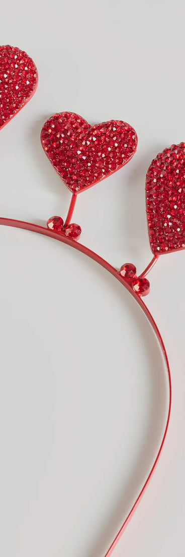 Get inspired with the Cupid Cutie Rhinestone Heart Headband, a feed-worthy red piece that’s part of Windsor's updated and curated women’s clothing edit packed with must-have fall outfit ideas.