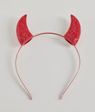 Red Hot Devil Rhinestone Horns