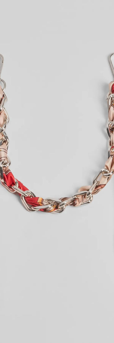 It Girl Scarf Chunky Chain Bag Charm