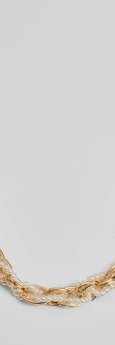 Gleaming Sophistication Faux Pearl Bag Charm