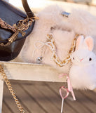 Gleaming Sophistication Faux Pearl Bag Charm