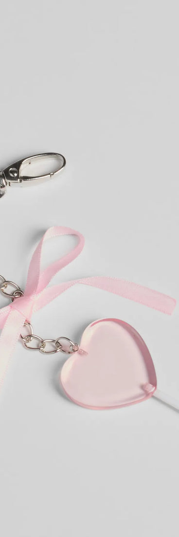 Total Sweetie Heart Lollipop And Bow Bag Charm