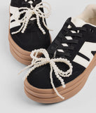 Luxe Faux Pearl Bow Shoe Charm