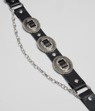 Western Concho Chain Belt Boot Charm