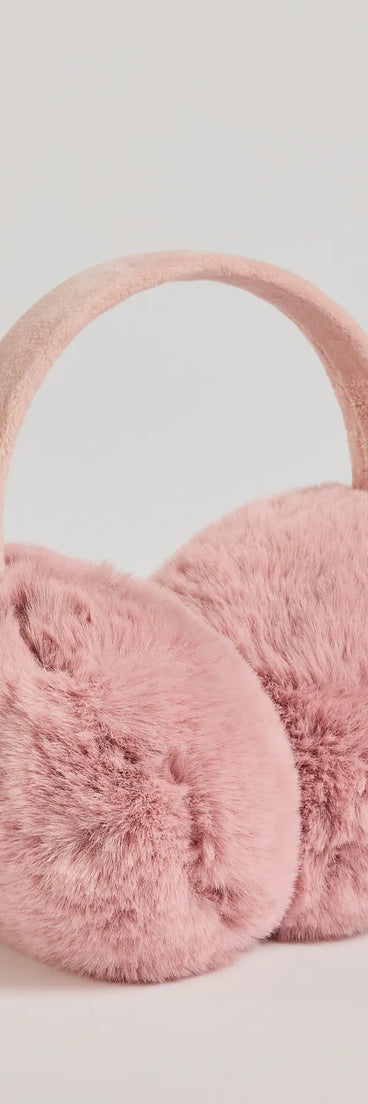 Add a touch of seasonal charm to your winter wardrobe with the Cozy Glam Faux Fur Earmuffs, a mauve cold-weather accessory that effortlessly completes your seasonal looks!