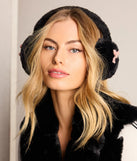Add a touch of seasonal charm to your winter wardrobe with the So Cozy Bow Detail Faux Fur Earmuffs, a black cold-weather accessory that effortlessly completes your seasonal looks!